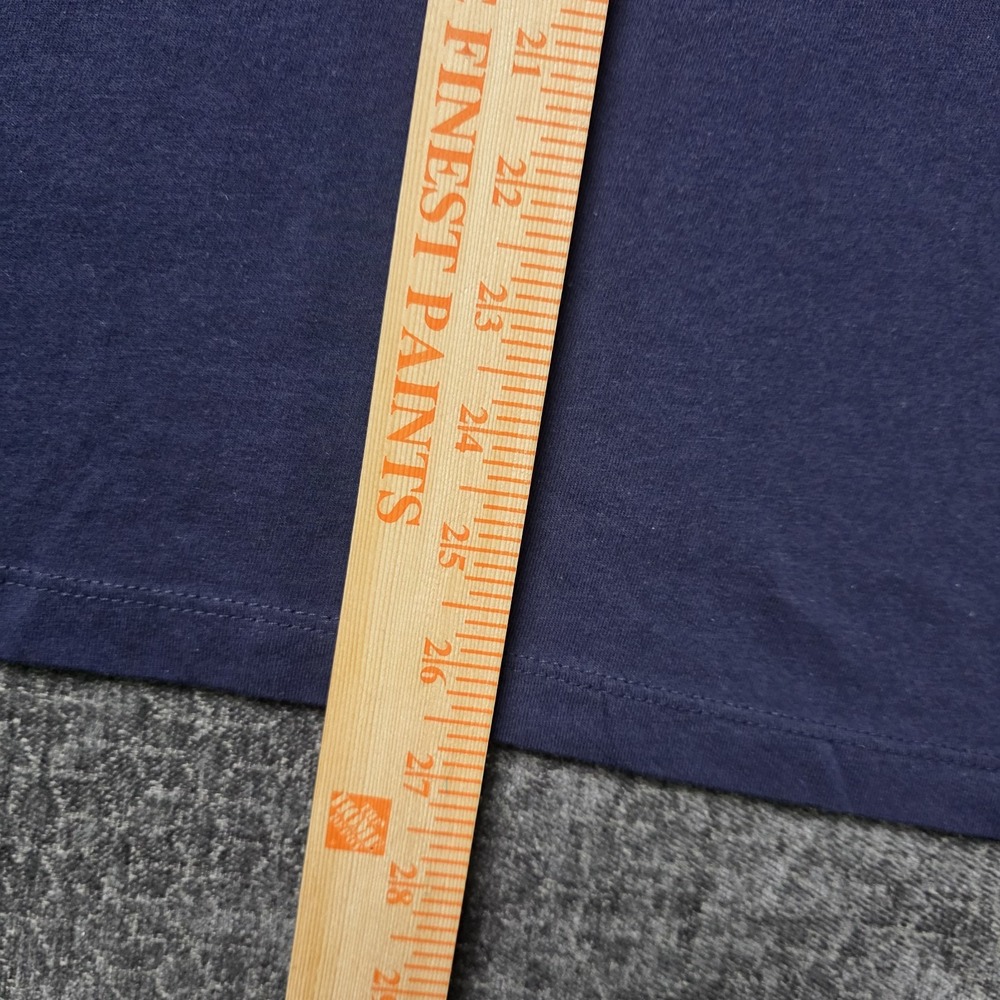 NWT Polo Ralph Lauren Hooded T Shirt Mens Medium Navy Blue Red Spellout Hoodie M - Picture 5 of 10